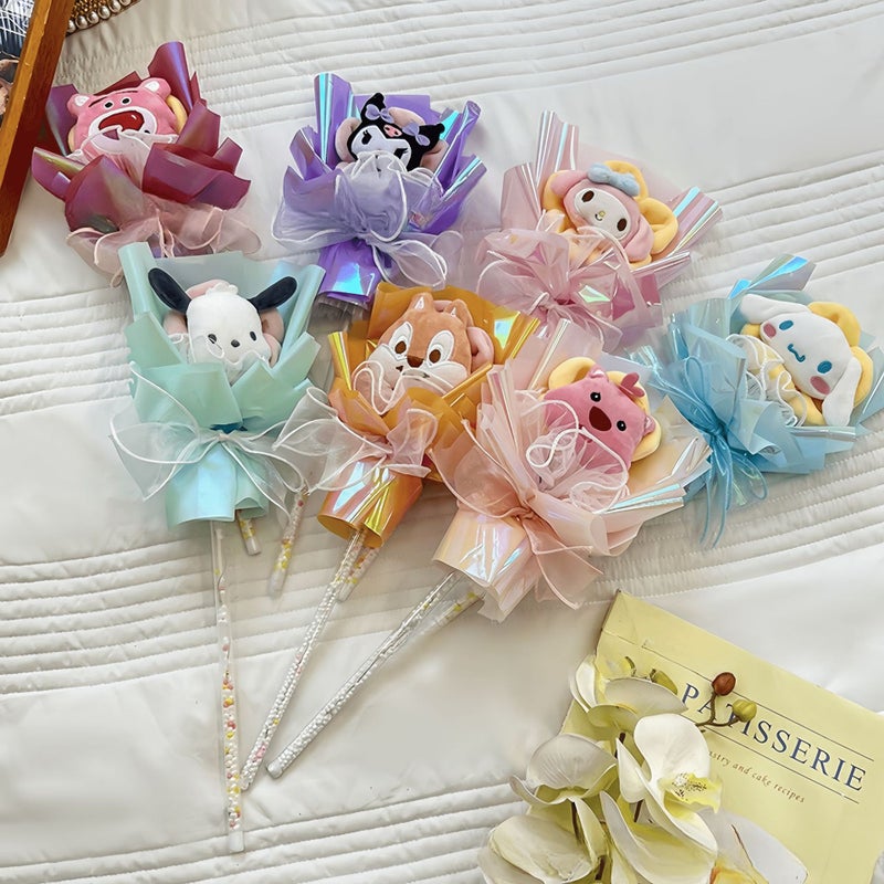 Selling Glitter Fairy Wand Children'S Day Valentine'S Day Cartoon Magic Wand Eternal Flower Bouquet Doll Gift Toy - Image 2